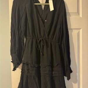Newbury Kustom Black Long Sleeve Dress